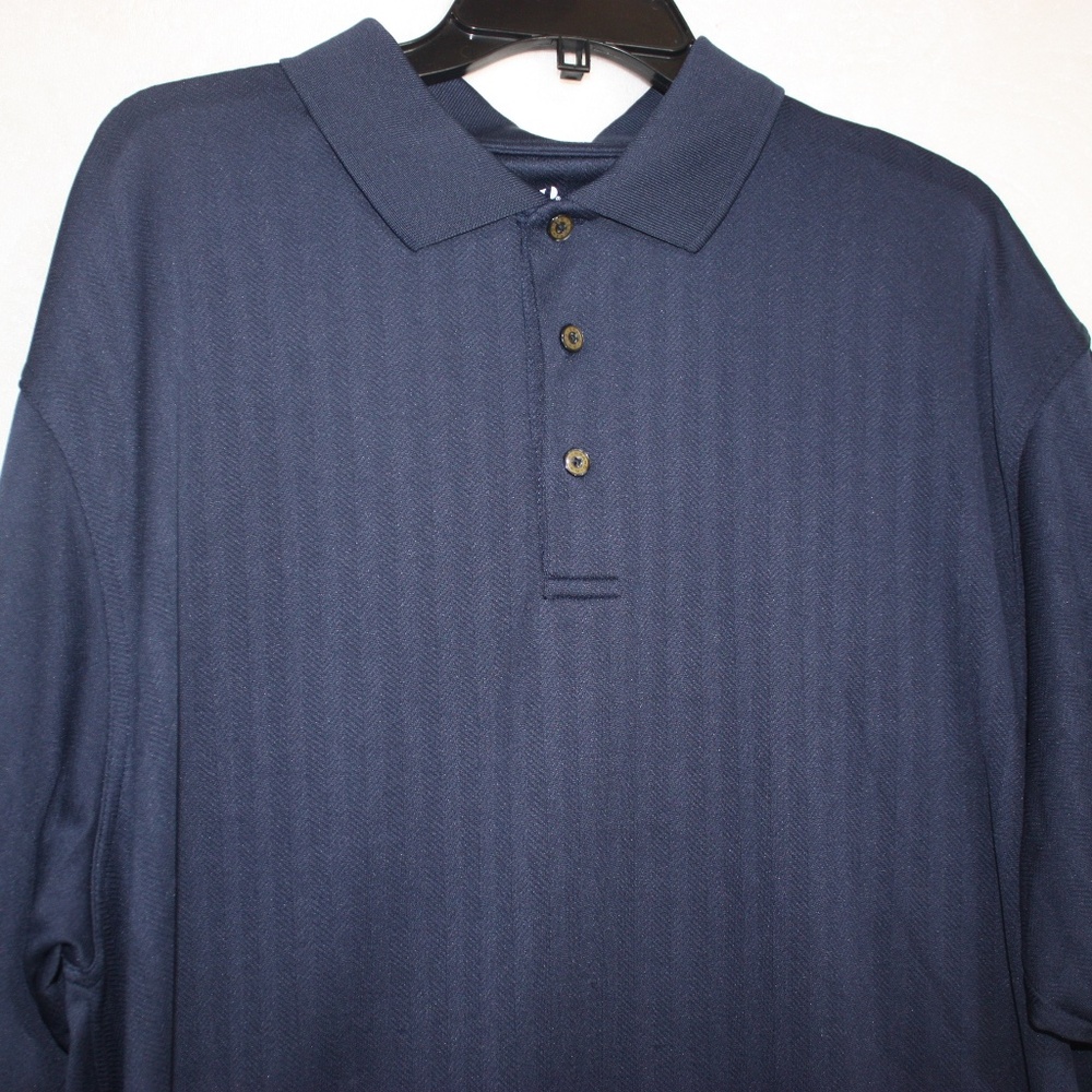 Grand Slam Golf Shirt Men's XXL Blue Collared Polo 3 Button Short Sleeve
